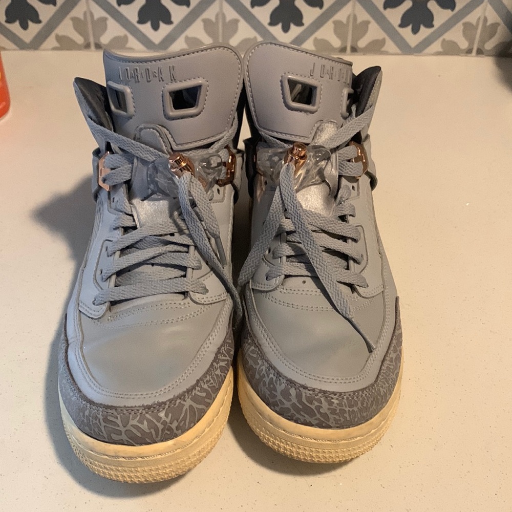 Silver Air Jordans